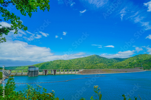 Fototapeta Naklejka Na Ścianę i Meble -  忠別湖ダム（北海道上川郡）