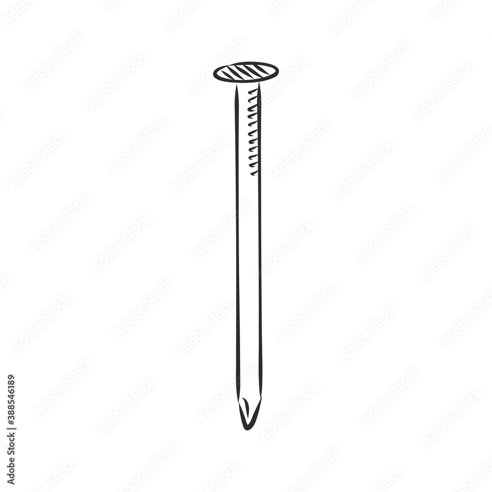 Hand drawn nail heads vector sketch. Doodle drawing. Vector sketch house remodel tool. nail vector sketch illustration Hand drawn nail heads vector sketch. Doodle drawing. Vector sketch house remodel tool. nail vector sketch illustration