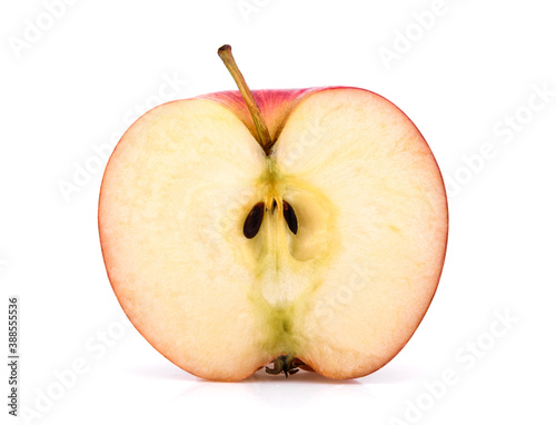 A half of apples isolate on white background