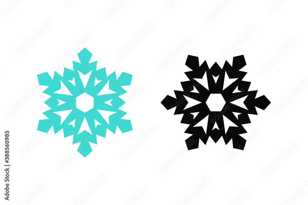 Snowflakes concept with light blue color and black, geometric christmas ornaments. Very suitable in various business purposes, also for icon, symbol and many more. Snowflakes concept with light blue color and black, geometric christmas ornaments. Very suitable in various business purposes, also for icon, symbol and many more.