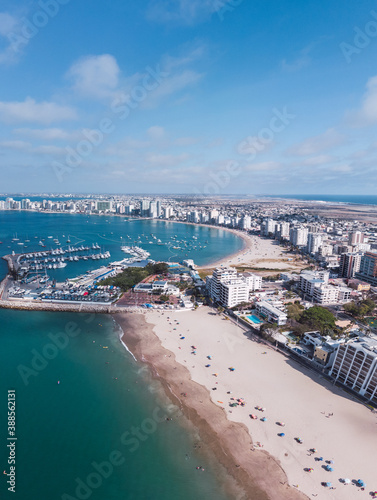 aerial view of beach state © Cristian