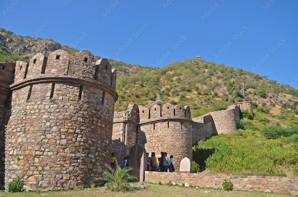 spooky ruins of Bhangarh Fort ,Alwar , Rajasthan ,most Haunted Place in India