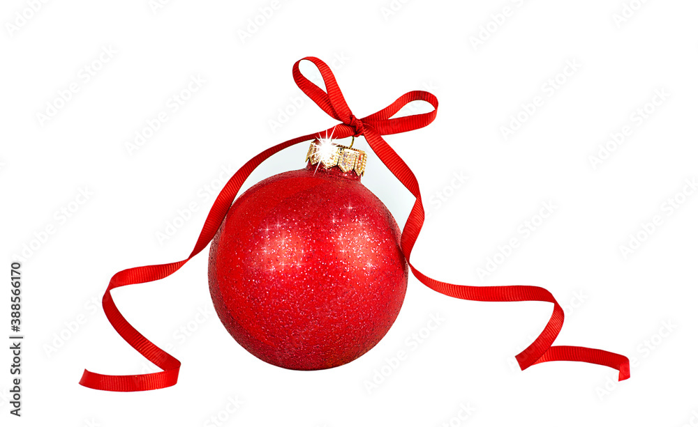 Christmas ornament isolated on white background.