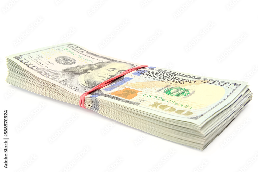 business dollar money on white background business dollar money on white background