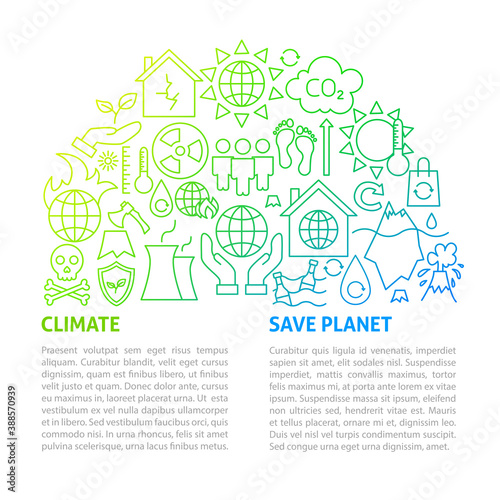 Save Planet Line Template
