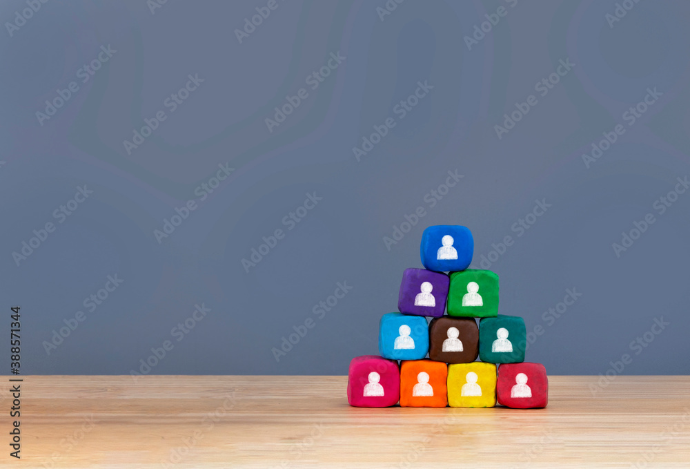 Fototapeta premium Business team building , Human Resource Management and Recruitment concept