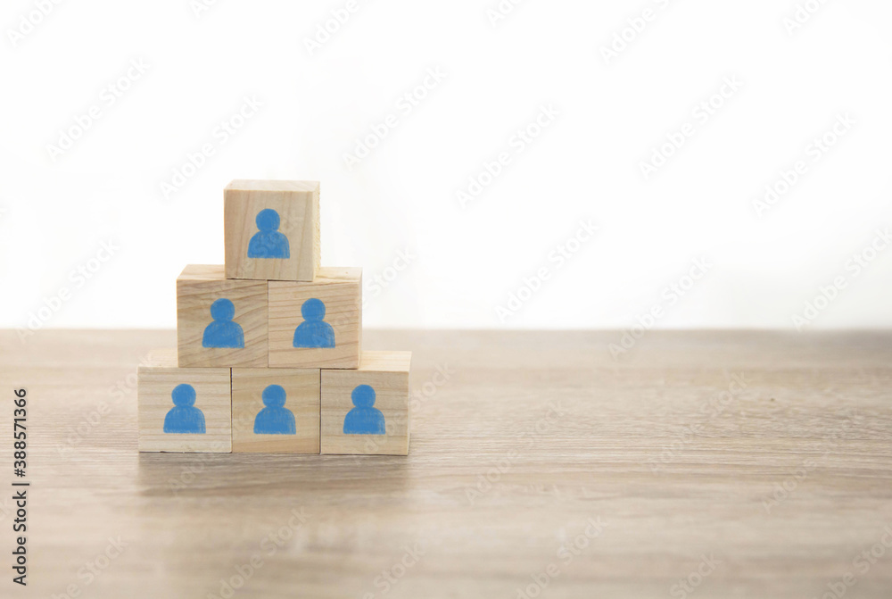 Obraz premium Business team building , Human Resource Management and Recruitment concept