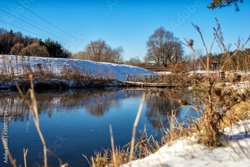 lake in the winter