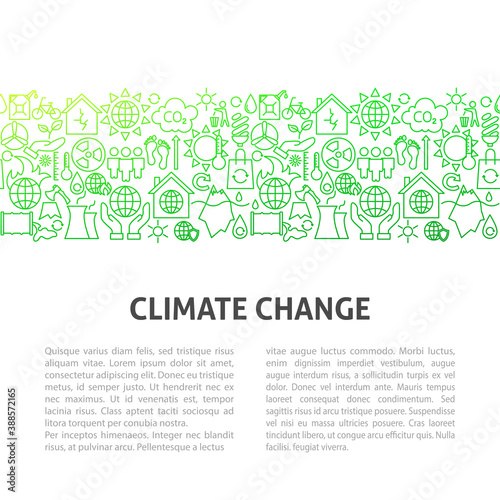 Climate Change Line Template