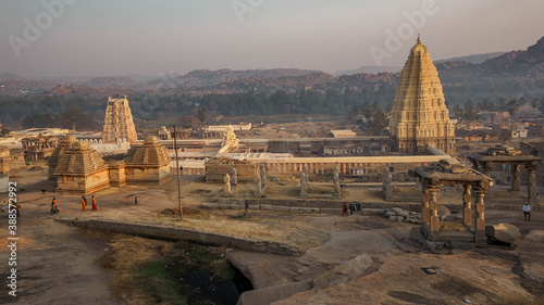 The ancient Hindu temple Virupaksha is located in the village of Hampi in the south of Karnataka. Virupaksha Temple is a very important place for pilgrims