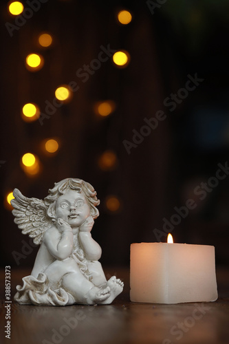 angel with candle
