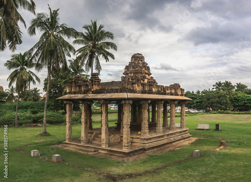 ruins of Vijayanagar, the former capital of the Vijayanagar Empire, in Hampi photo