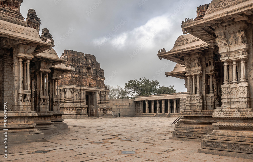 The Vittala Temple is located in Hampi and is considered the most magnificent and beautiful structure of the Vijayanagar Empire.
