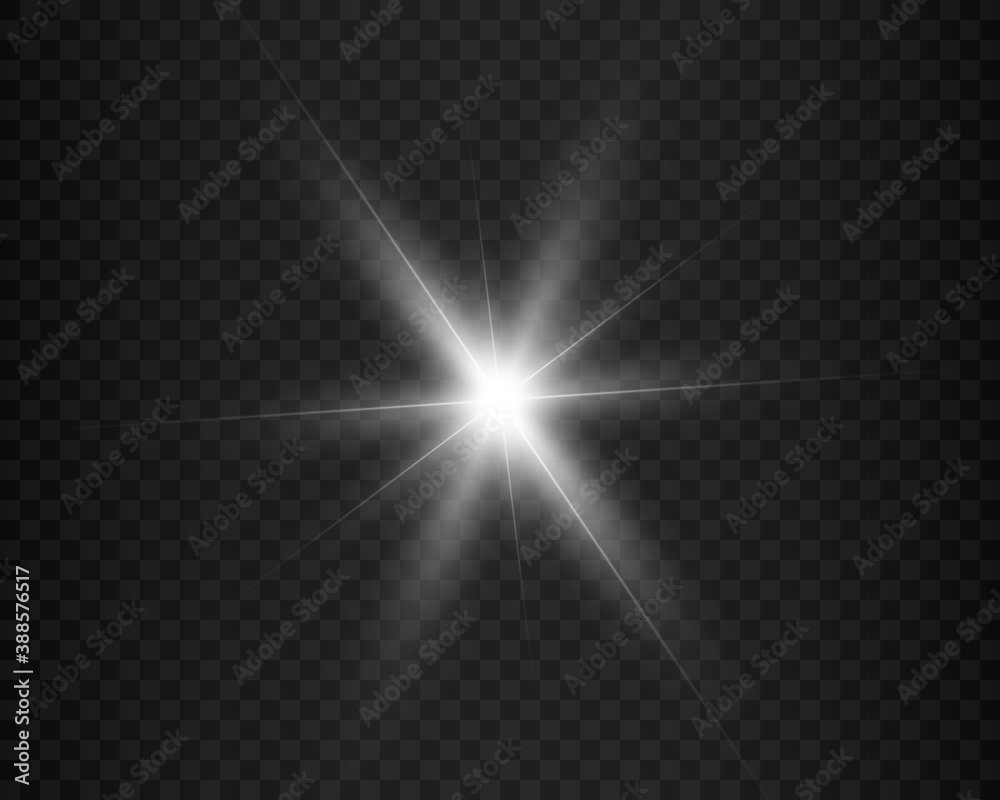 	
Lights effects isolated on transparent background. Sun flash with rays and spotlight. Glow light effect. Star burst with sparkles.