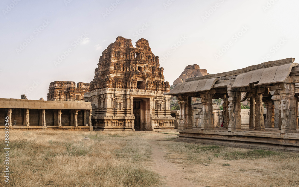 Vijayanagara ruins of the former capital of the Vijayanagar Empire in the village of Hampi in the northern Indian state of Karnataka Vijayanagara ruins of the former capital of the Vijayanagar Empire in the village of Hampi in the northern Indian state of Karnataka
