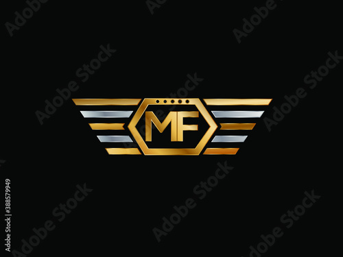 MF Letter Initial with Royal Template.
elegant with wing logo vector,
Creative Lettering Logo Vector Illustration.