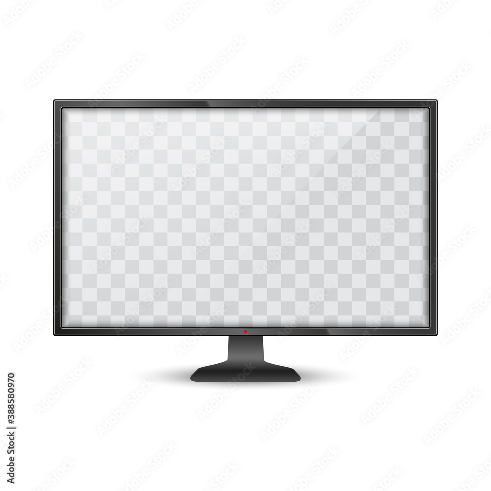 Realistic computer monitor mockup. Vector Realistic computer monitor mockup. Vector