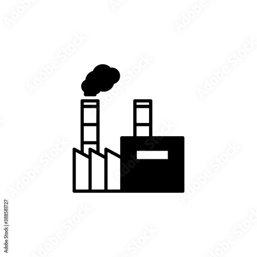 Factory building icon vector illustration