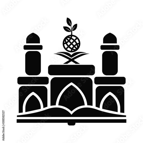 islamic logo concept for institute, school or fondation