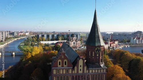 The Cathedral in Kaliningrad, Russia, autumn time