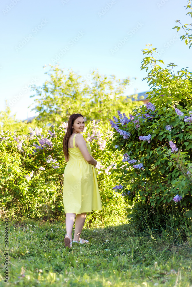 portrait of a young pregnant woman in a green Park in nature. portrait of a young pregnant woman in a green Park in nature.