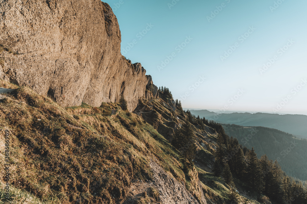Wanderung auf der Nagelfluhkette im Frühling. Wanderung auf der Nagelfluhkette im Frühling.