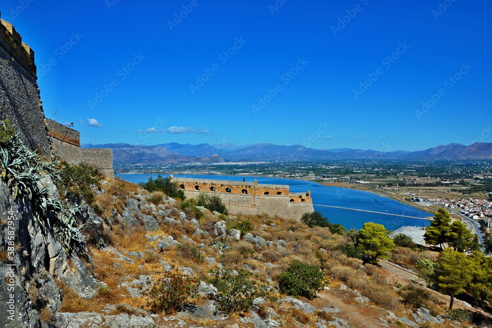 Greece-view  from fortress Palamidi