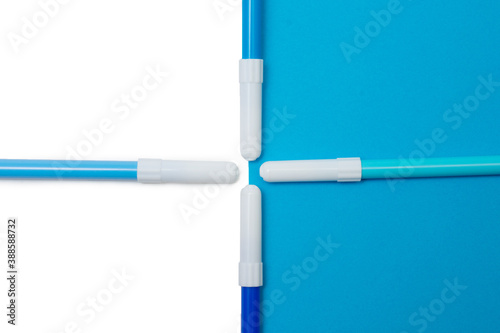 Felt-tip pens blue, dark blue