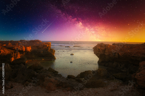 A beautiful rocky beach in Australia