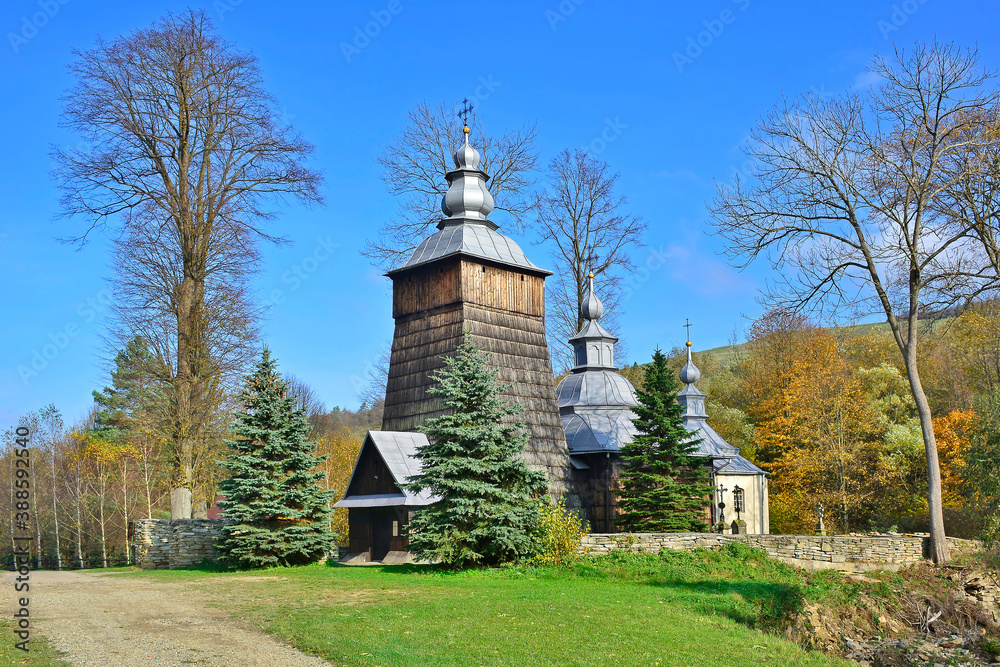 Wooden orthodox church in Chyrowa village near Jaslo, Low Beskids (Beskid Niski), Poland Wooden orthodox church in Chyrowa village near Jaslo, Low Beskids (Beskid Niski), Poland