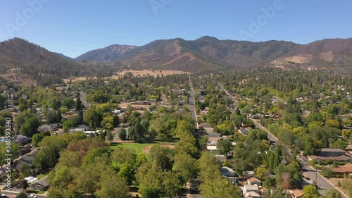 Rural small town of Yreka, Northern California