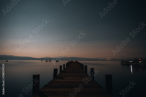 Fototapeta Naklejka Na Ścianę i Meble -  sunset over the pier