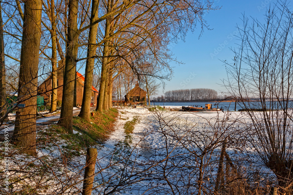 When it's winter time and all the lakes are frozen