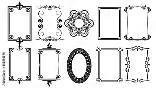Vintage Frames and Borders for Pictures. Decorative frames. Retro ornamental frame. Decorative wedding frames. Antique museum picture borders.