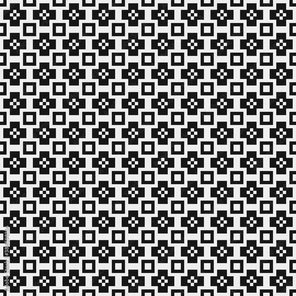 Fototapeta premium Abstract Cross Pattern Dots Logo generative computational art illustration