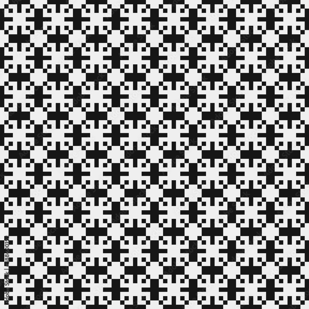 Abstract Cross Pattern Dots Logo generative computational art illustration