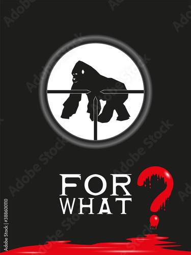 A poster for the protection of wild animals with the question 