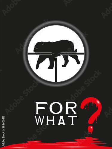 A poster for the protection of wild animals with the question 
