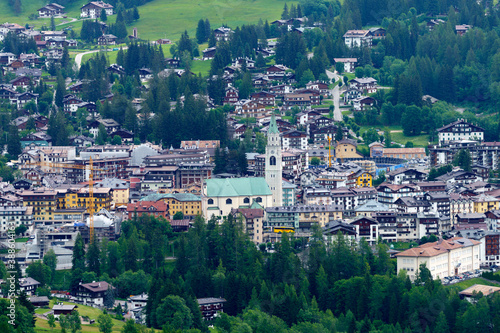 View of Cortina d Ampezzo, Dolomites, Italy