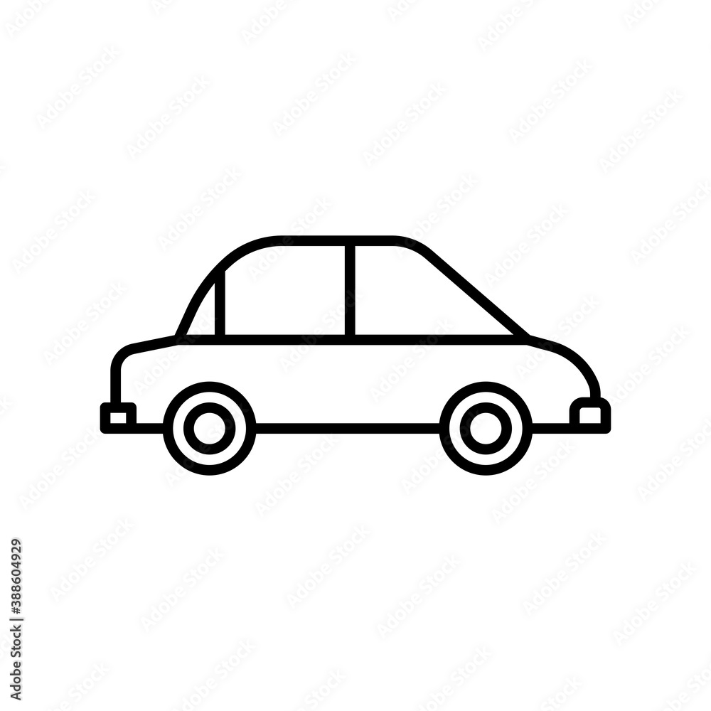 car, automobile, vehicle, transport icon vector illustration