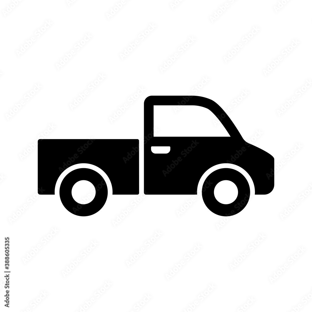 truck, car, pick up truck, vehicle, transport icon vector illustration