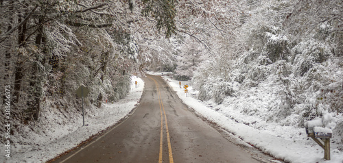 Snowy road