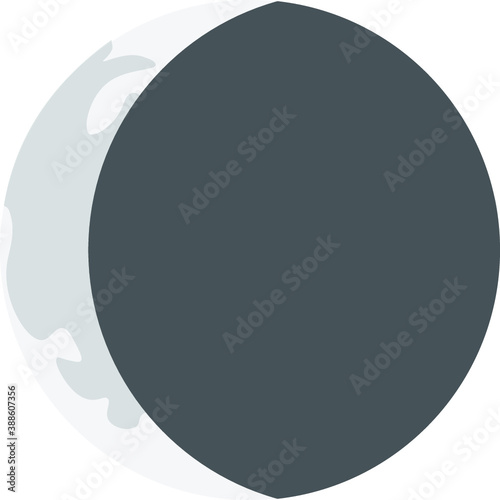waning crescent moon
