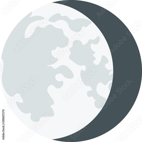 waning gibbous moon