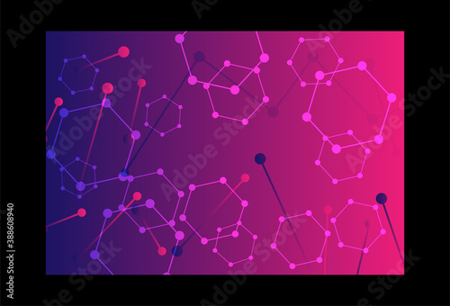 Abstract technological innovation with connected line and dots. futuristic - flyers - banners - backgrounds - web. headline