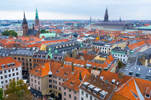 View from the Cathedral Church of Our Lady, Copenhagen, Denmark, Europe