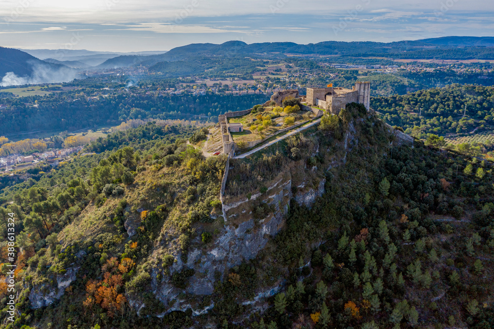 Castle located in the Pobla de Claramunt, Catalonia Spain