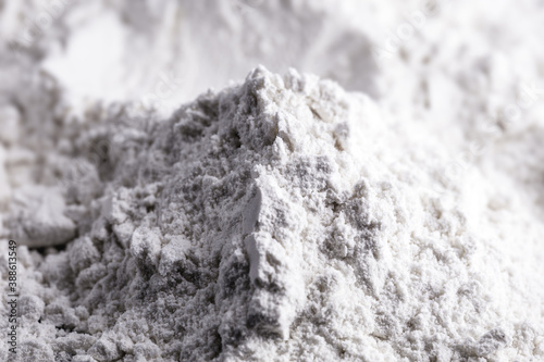 Powdered titanium dioxide is used to treat non-potable water. Functioning as a filter, preventing fouling and blocking the passage of any contaminants. Chemical material for industrial use photo