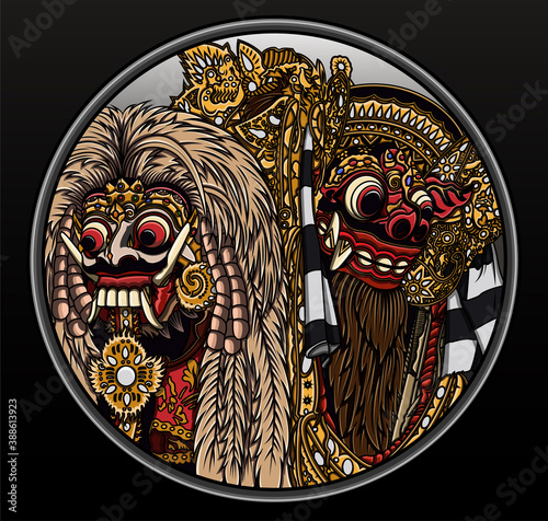 Rangda and barong balinese culture