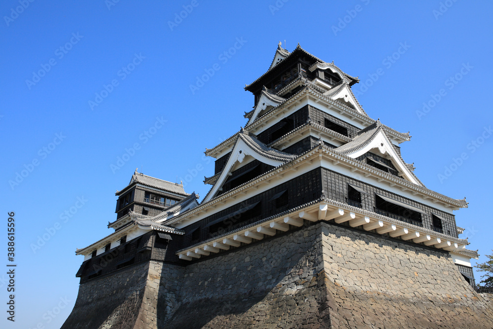 熊本城の天守閣 熊本城の天守閣
